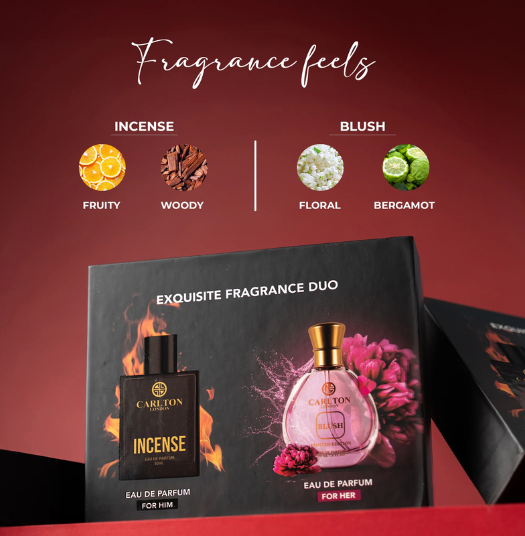 Exquisite Fragrance Duo - Incense Men 50Ml & Blush Women 30Ml Gift Set - Image 4