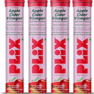 L-Carnitine Apple Cider Vinegar Effervescent: Helps turn fat into energy