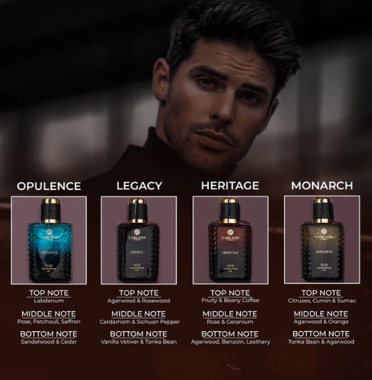 Oud Prestige Luxury Men Perfume Gift (Set Of 4 - 30ml Each) - Image 3