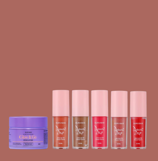 Clay Mask Combo with Dessert Drip Lip Oil/ Lip Gloss