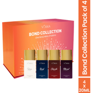 Vokka Bond Collection Luxury Long Lasting Unisex Perfume Gift Set 4x20ml
